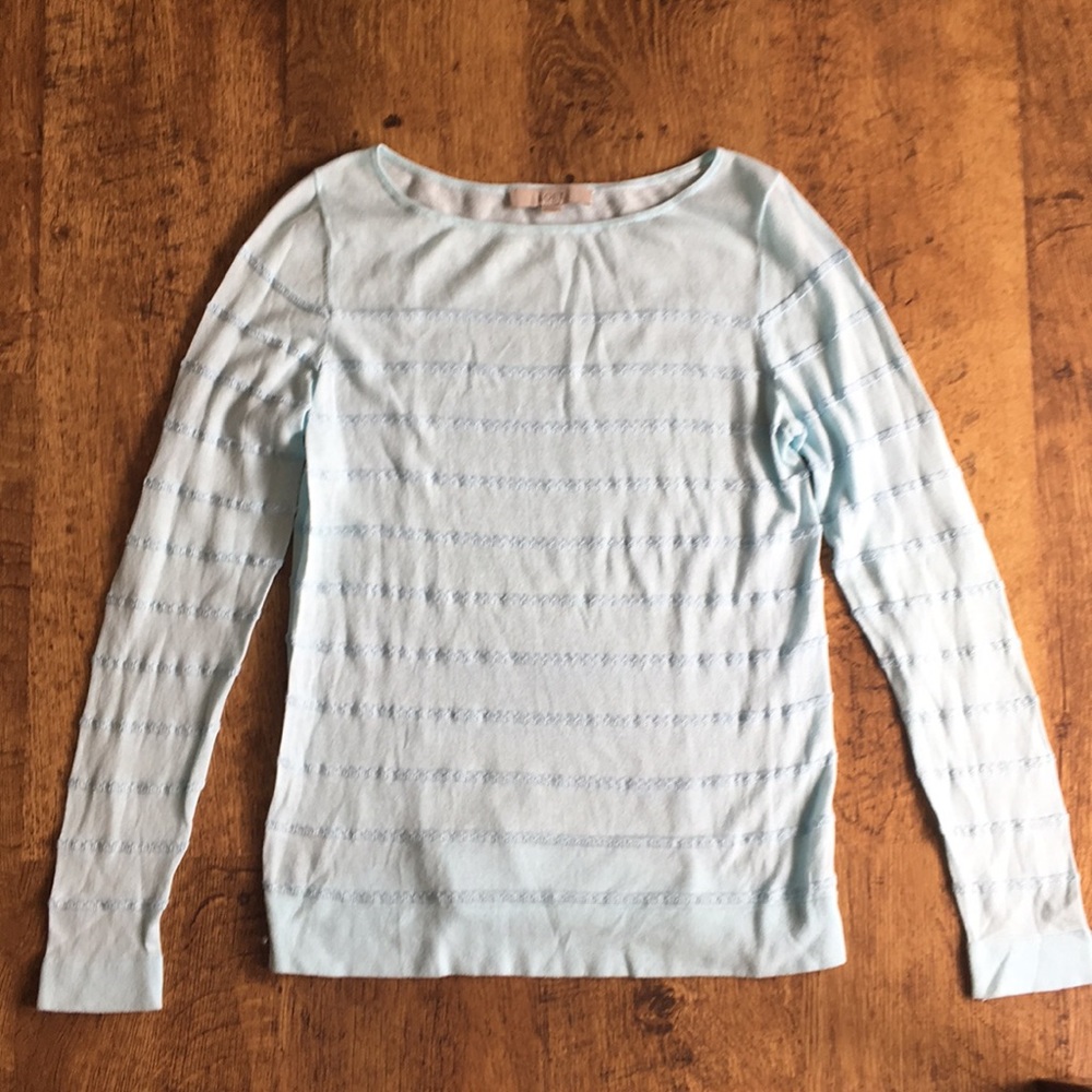 LOFT light weight striped sweater